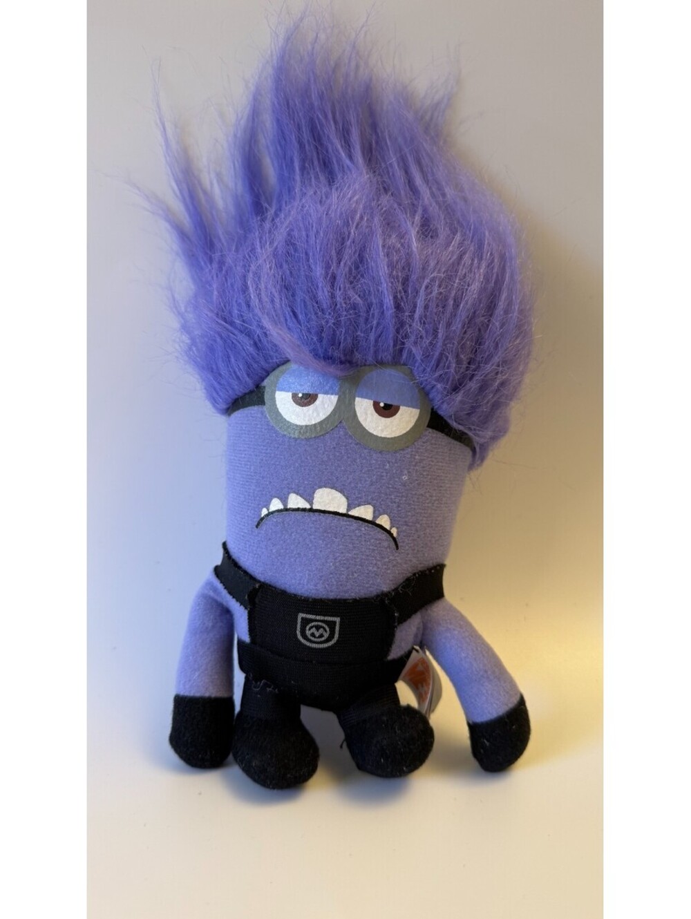 Despicable Me 2 Purple Plush Toy Minion 10" Fuzzy Hair Evil Two Eye